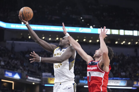 Pascal Siakam has 24 points and 10 rebounds as Pacers win 5th straight, 104-98 over Wizards