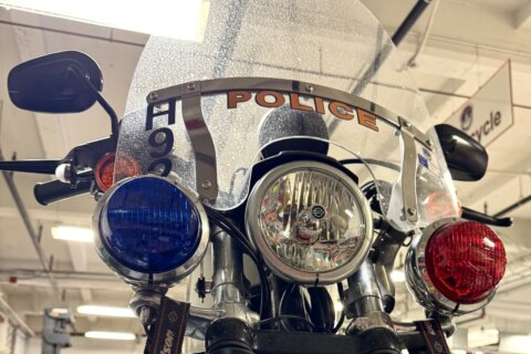 On a roll: US Capitol Police motorcycle technician Justin Breman