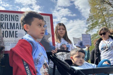 ‘Nobody deserves this’: Rally at White House to bring deported Md. man home from El Salvador prison